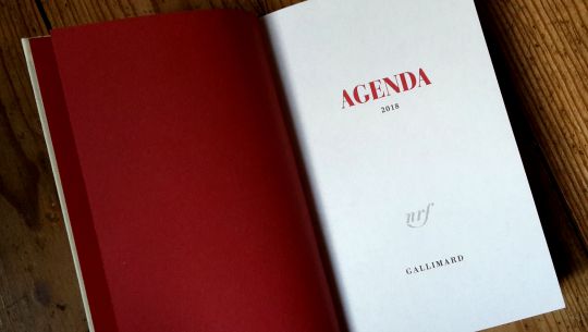 agenda littéraire gallimard papeterie 2024