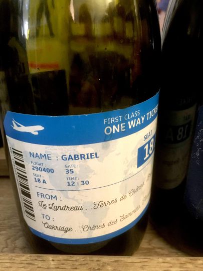 Étiquette pour vin En plein coeur
