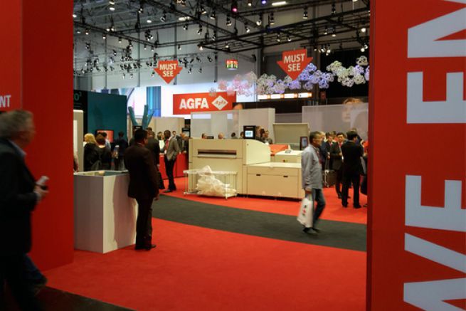 Agfa se trouve dans le hall 8 de la Drupa.