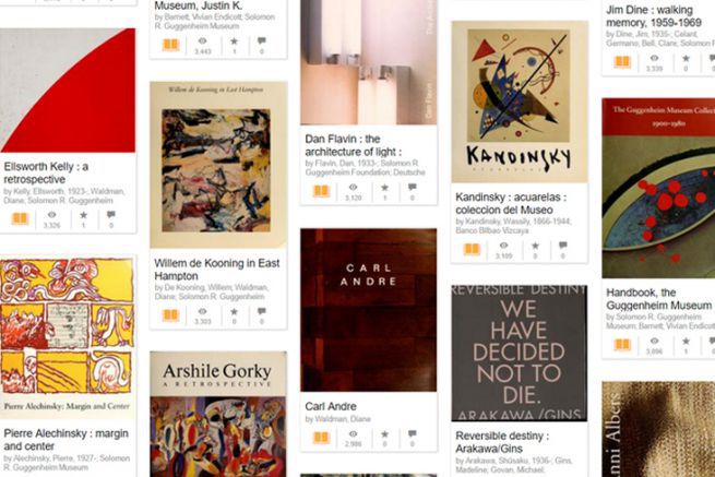 Capture �cran de la biblioth�que du mus�e Guggenheim de New York
