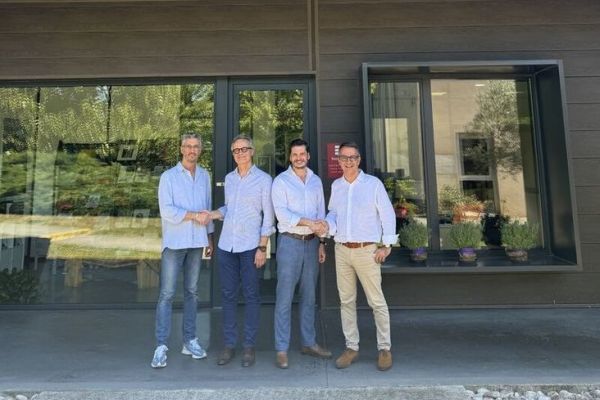 De g � d, Beno�t Brunet, Alain Escourbiac, Renaud Lucot, Philippe Escourbiac