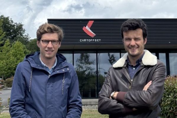 Les nouveaux dirigeants de Cartoffset, Rmy You  gauche et Grgoire Dirou  droite