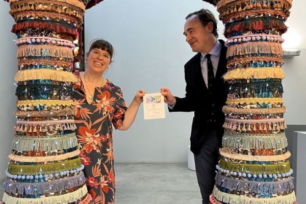 Joana Vasconcelos et Julien de Beaumarchais de Rothschild