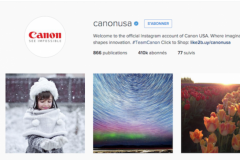 Compte Instagram de Canon USA