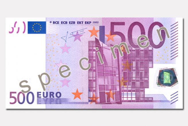 Fini le billet de 500 euros