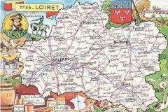 Ancienne carte postale du Loiret