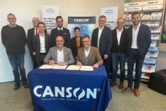 Luca Pelosin ( gauche), DG de Canson, et Damien Trouanne, DG dlgu Engie Solutions