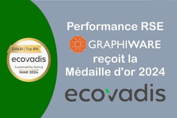 GraphiWare, l'diteur de PrintFlux, obtient la certification Or par EcoVadis.