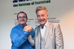 gauche, Didier Loffreda et,  droite, Fabrice Coevoet