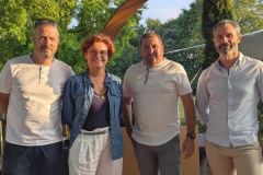 De g.  d. : Frdric Bouligand, Cline Le Borgne, Franck Bonnaud et Benjamin Brochard