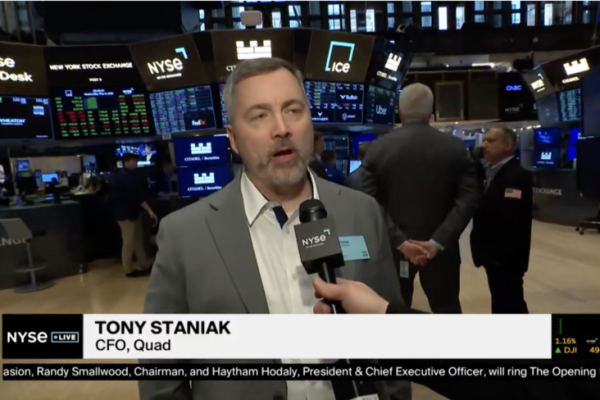 Capture �cran de l'�mission NYSE Live du 6 mai 2026