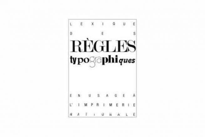 Lexique Des Regles Typographiques En Usage A L Imprimerie Nationale