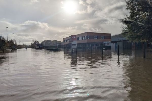 Photo datant de la 2e crue, lundi 6 novembre