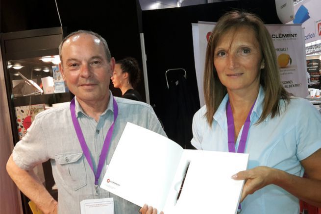 Christian Guittonneau et Patricia Delayat, technico-commerciaux  Clment.